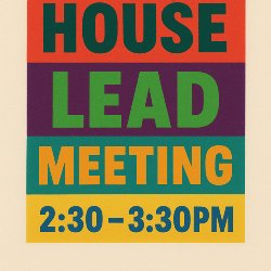 House Lead Meeting